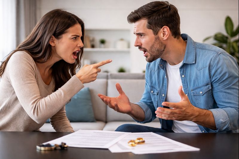 divórcio, pensão, guarda e partilha de bens